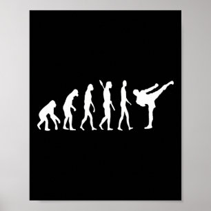 Taekwondo Mma Evolutie Judo Kung Fu Tkw Kickboksen Poster