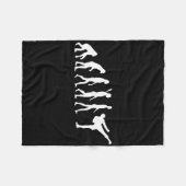 Taekwondo Mma Evolution Judo Kung Fu Tkw Kickboxin Fleece Deken (Voorkant (Horizontaal))