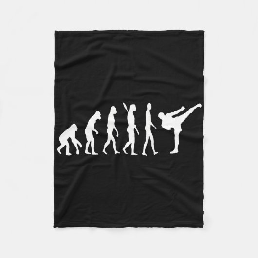 Taekwondo Mma Evolution Judo Kung Fu Tkw Kickboxin Fleece Deken (Voorkant)