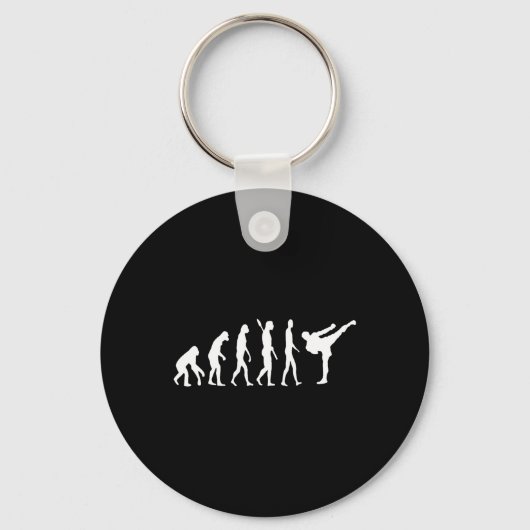 Taekwondo Mma Evolution Judo Kung Fu Tkw Kickboxin Sleutelhanger (Voorkant)