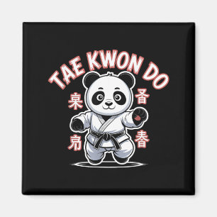 Taekwondo Panda Grappige Koreaanse Tkd Magneet