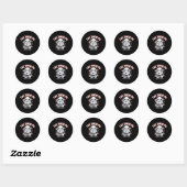 Taekwondo Panda Grappige Koreaanse Tkd Ronde Sticker (Vel)