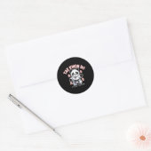 Taekwondo Panda Grappige Koreaanse Tkd Ronde Sticker (Envelop)