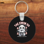 Taekwondo Panda Grappige Koreaanse Tkd Sleutelhanger (Voorkant)