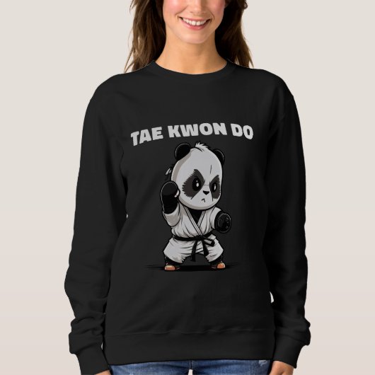 Taekwondo Panda Kind Fighter Trui (Voorkant)
