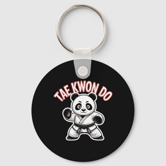 Taekwondo Panda - Koreaanse Mma Tkd Sleutelhanger (Voorkant)