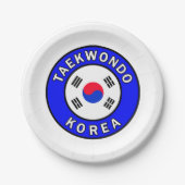 Taekwondo Papieren Bordje (Voorkant)