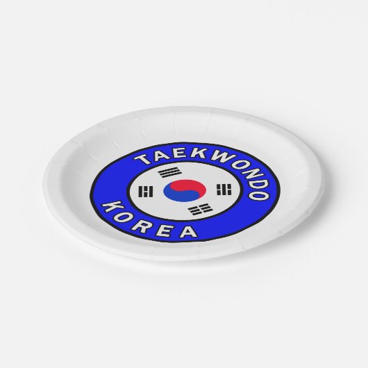 Taekwondo Papieren Bordje (Gekanteld)