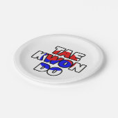 Taekwondo Papieren Bordje (Gekanteld)