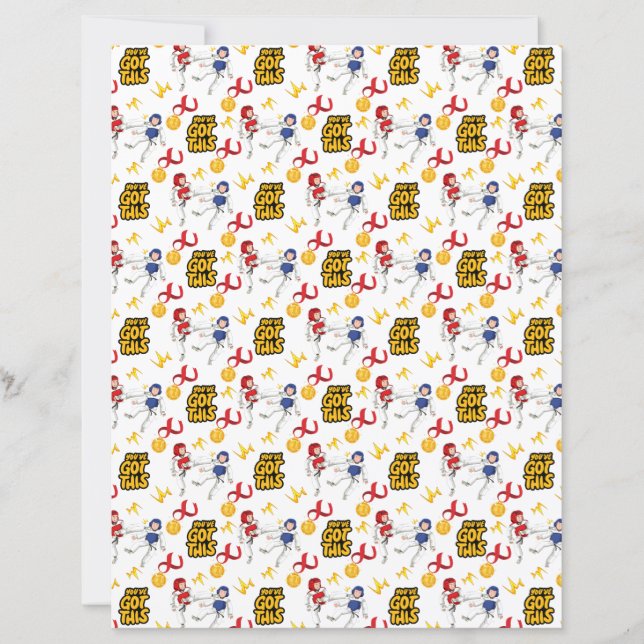 Taekwondo plakboekpapier (jongens) (Voorkant)