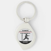 Taekwondo Player, Birthday Gift, Team Karate  Sleutelhanger (Voorkant)