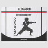 Taekwondo Player, Birthday Gift, Team Karate  Tissuepapier (Voorkant)