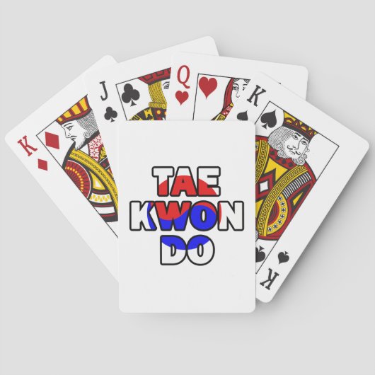 Taekwondo Pokerkaarten (Achterkant)
