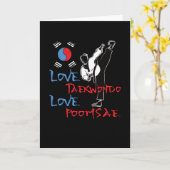 Taekwondo Poomsae Uniform Korean Sport Kaart (Gele Bloem)