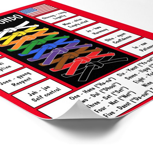 Taekwondo Poster (Hoek)