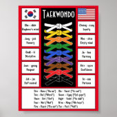 Taekwondo Poster (Voorkant)