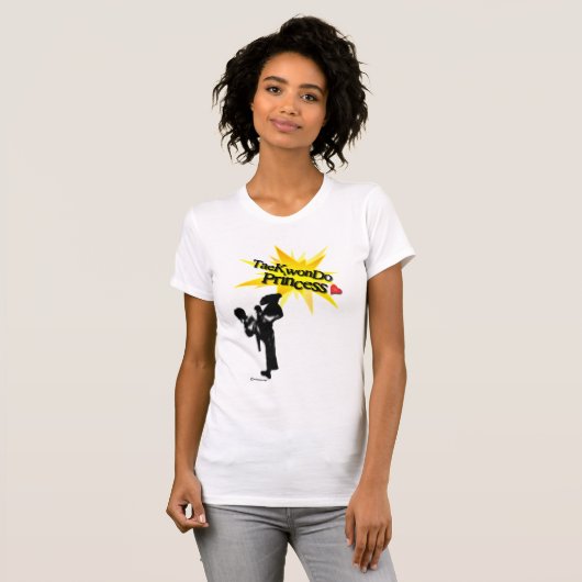 TaekwonDo prinses! T-shirt (Voorkant volledig)