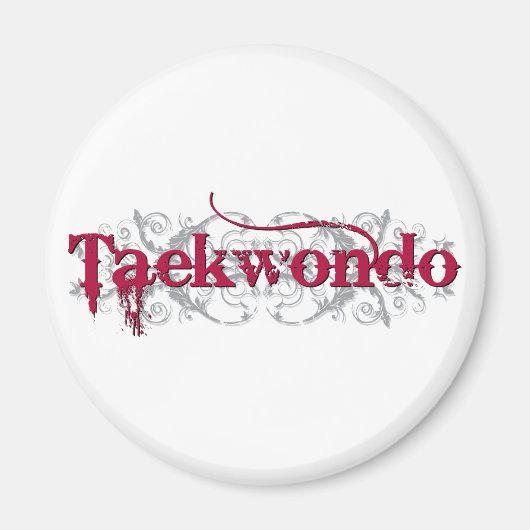 Taekwondo Red Magneet (Voorkant)