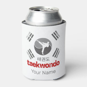 Taekwondo Retro Korea Vlag Martial Arts Vintage Blikjeskoeler