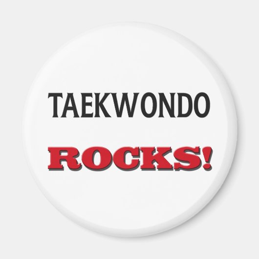 Taekwondo Rocks Magneet (Voorkant)