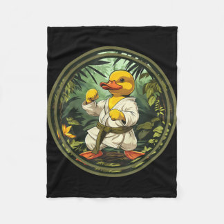 Taekwondo Rubber Eend Kickboksen Dier Jiu-Jitsu Fleece Deken