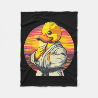 Taekwondo Rubber Eend Kickboksen Dier Jiu-Jitsu Fleece Deken