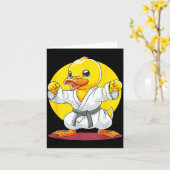 Taekwondo Rubber Eend Kickboksen Dier Jiu-Jitsu Kaart (Gele Bloem)