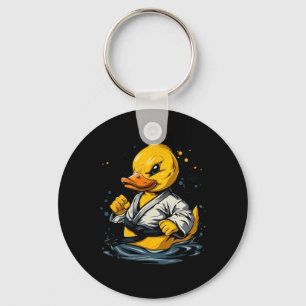 Taekwondo Rubber Eend Kickboksen Dier Jiu-jitsu Sleutelhanger