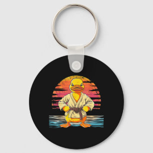 Taekwondo Rubber Eend Kickboksen Dier Jiu-Jitsu Sleutelhanger