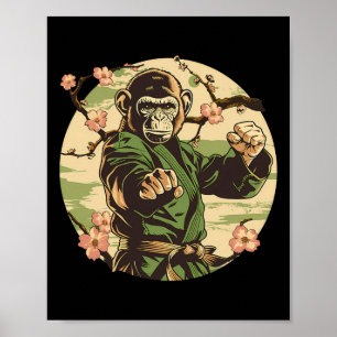 Taekwondo Sakura Boom Vechtkunst Kickboksen Mma Poster