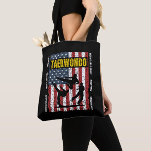 Taekwondo Self Control Amerikaanse Martial Arts Vl Tote Bag