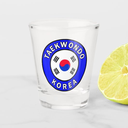 Taekwondo Shot Glas (Voorkant)