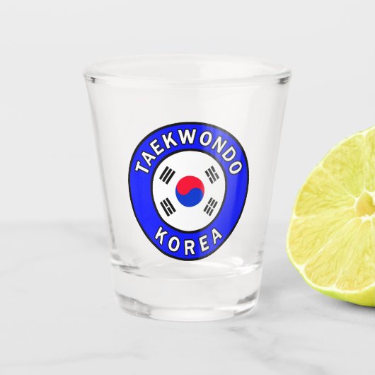 Taekwondo Shot Glas (Voorkant)