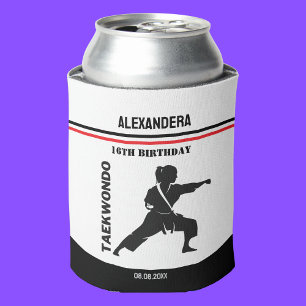 Taekwondo-speler, Verjaardagscadeau, Team Karate  Blikjeskoeler