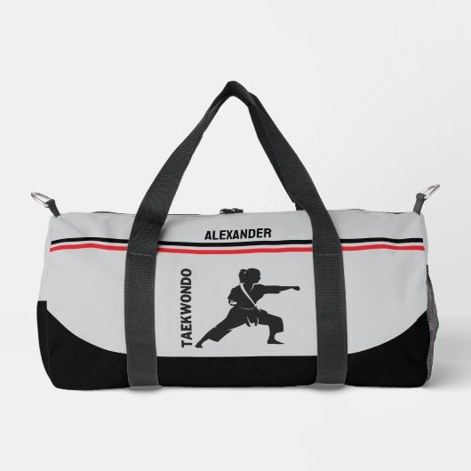 Taekwondo Speler, Verjaardagscadeau, Team Karate Plunjezak (Voorkant)