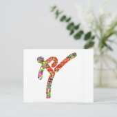 TAEKWONDO Sportkampioenschap Briefkaart (Staand voorkant)