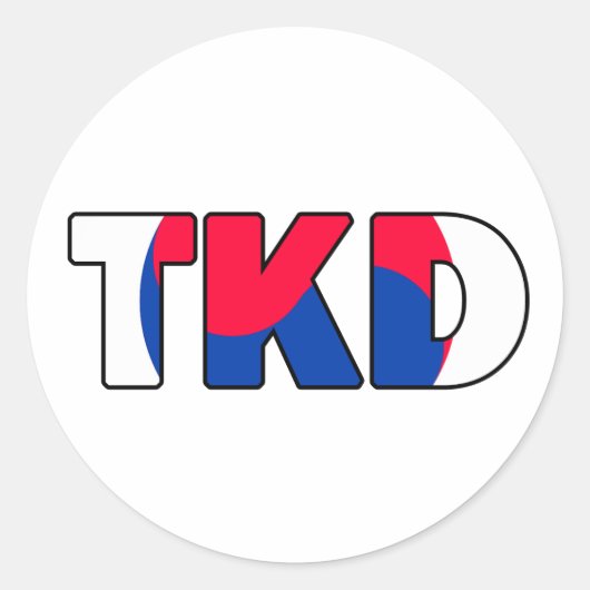 Taekwondo Sticker (Voorkant)