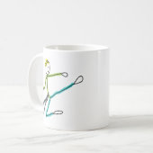 Taekwondo Stickman Koffiemok (Voorkant links)