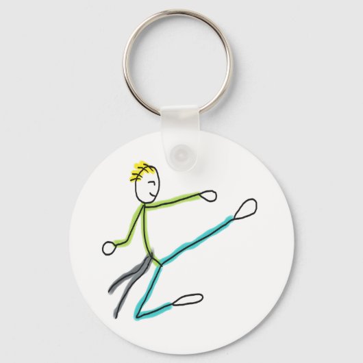 Taekwondo Stickman Sleutelhanger (Voorkant)