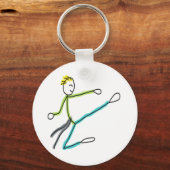 Taekwondo Stickman Sleutelhanger (Achterkant)