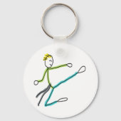 Taekwondo Stickman Sleutelhanger (Achterkant)