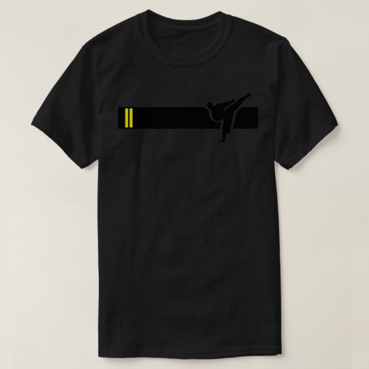 Taekwondo Stripes Black Belt 2de Dan T-shirt (Design voorkant)