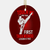 Taekwondo Tae Kwon Do Korean Self Defense Boys Keramisch Ornament (Rechts)