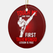 Taekwondo Tae Kwon Do Korean Self Defense Boys Keramisch Ornament (Links)