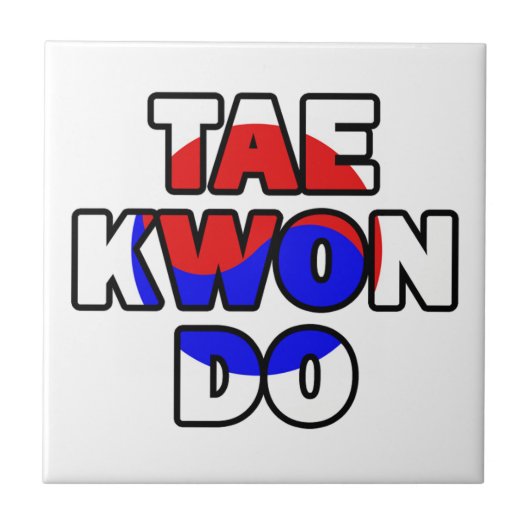 Taekwondo Tegeltje (Voorkant)