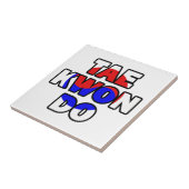 Taekwondo Tegeltje (Zijkant)
