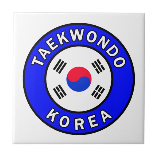 Taekwondo Tegeltje (Voorkant)