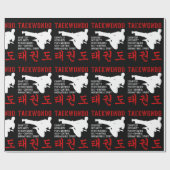 Taekwondo Tenets Martial Arts Cadeaupapier (Vlak)