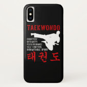 Taekwondo Tenets Martial Arts Case-Mate iPhone Case (Achterkant)