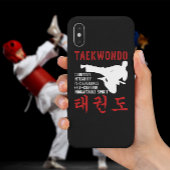Taekwondo Tenets Martial Arts Case-Mate iPhone Case